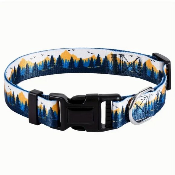 Serene Mountain Adjustable Quick Release D Ring Dog Collar Small Gift Packaged - Picture 4 of 11